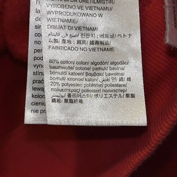 Calvin Klein Jeans Sweatshirt‎ Wmn’s Sz M Bright Red Brand Graphic Casual - Picture 5 of 9